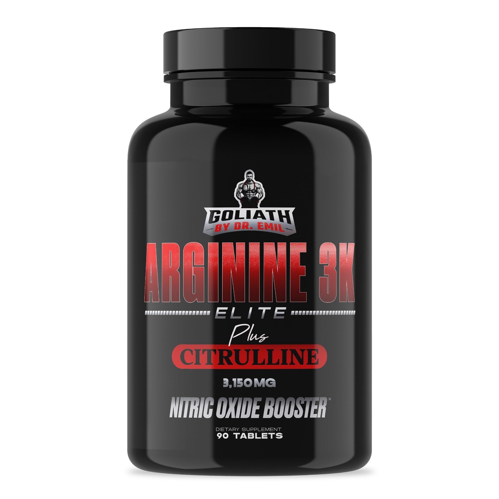 High-Dose Arginine 3K Elite – Nitric Oxide Booster for Blood Flow & Muscle Growt