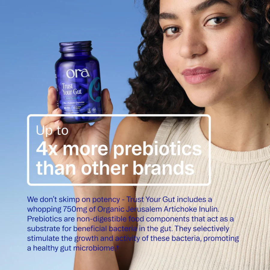 Ora Organic Trust Your Gut – Probiotic + Prebiotic, Digestive & Immune Support