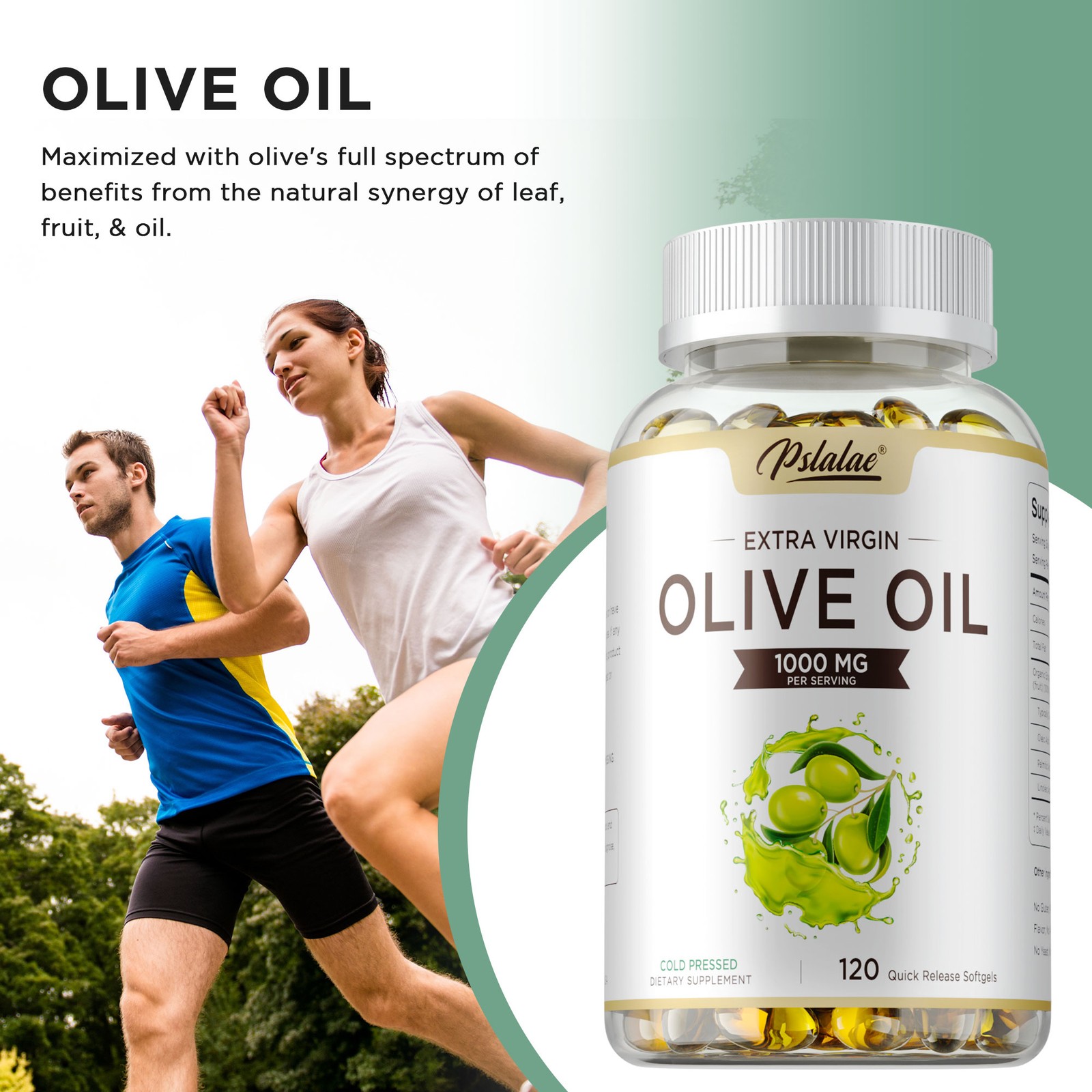 Olive Oil Softgel – Immune Support, Heart & Brain Health, Antioxidant,Non-GMO