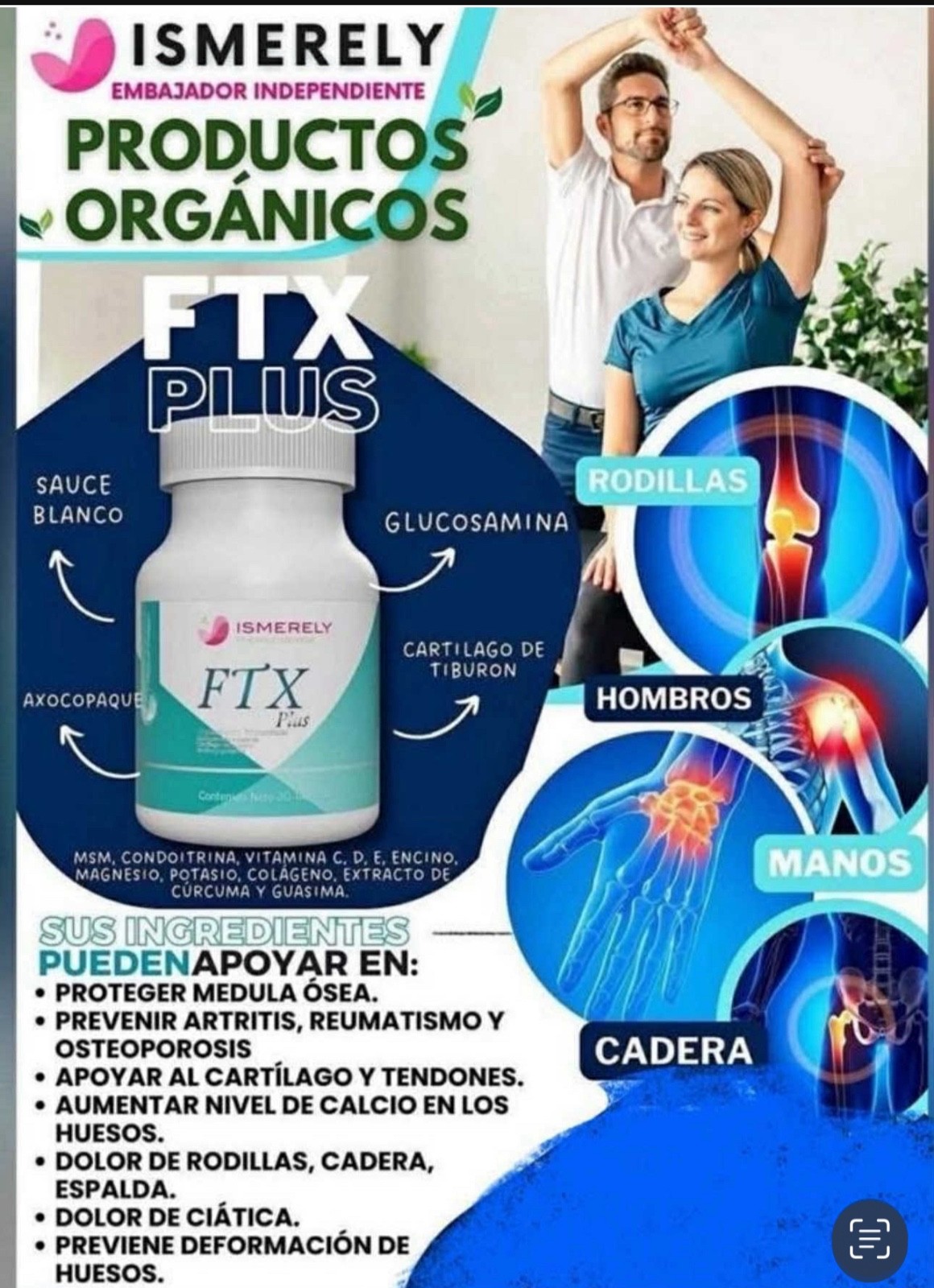 Articulaciones 2 pack caps para dolor de artictis