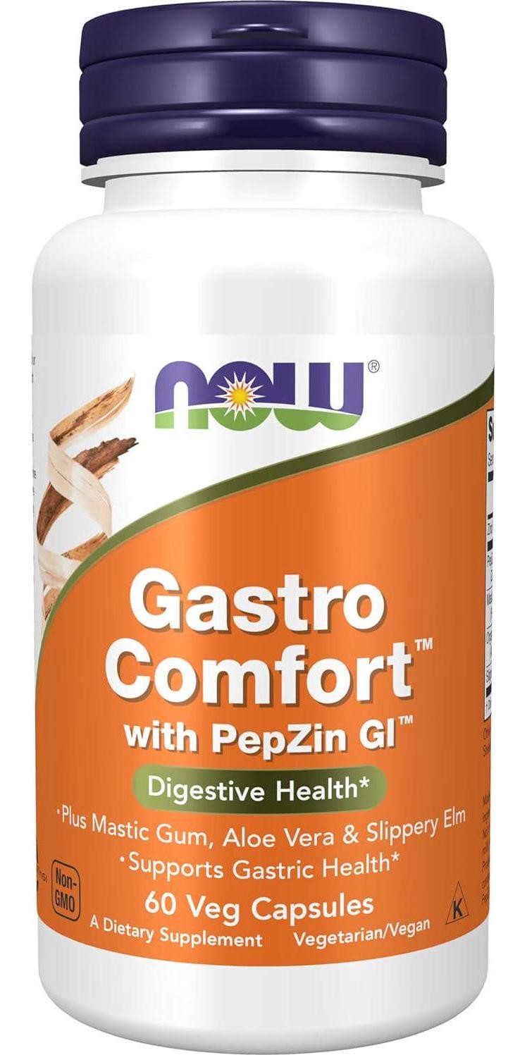 NOW Foods Supplements, Gastro Comfort, plus Mastic Gum, Aloe Vera and Slippery