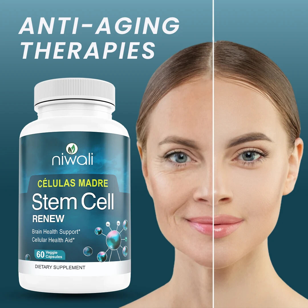 Niwali Stem Cell Renew 60 Veggie Capsules | Brain & Cellular Health Support new