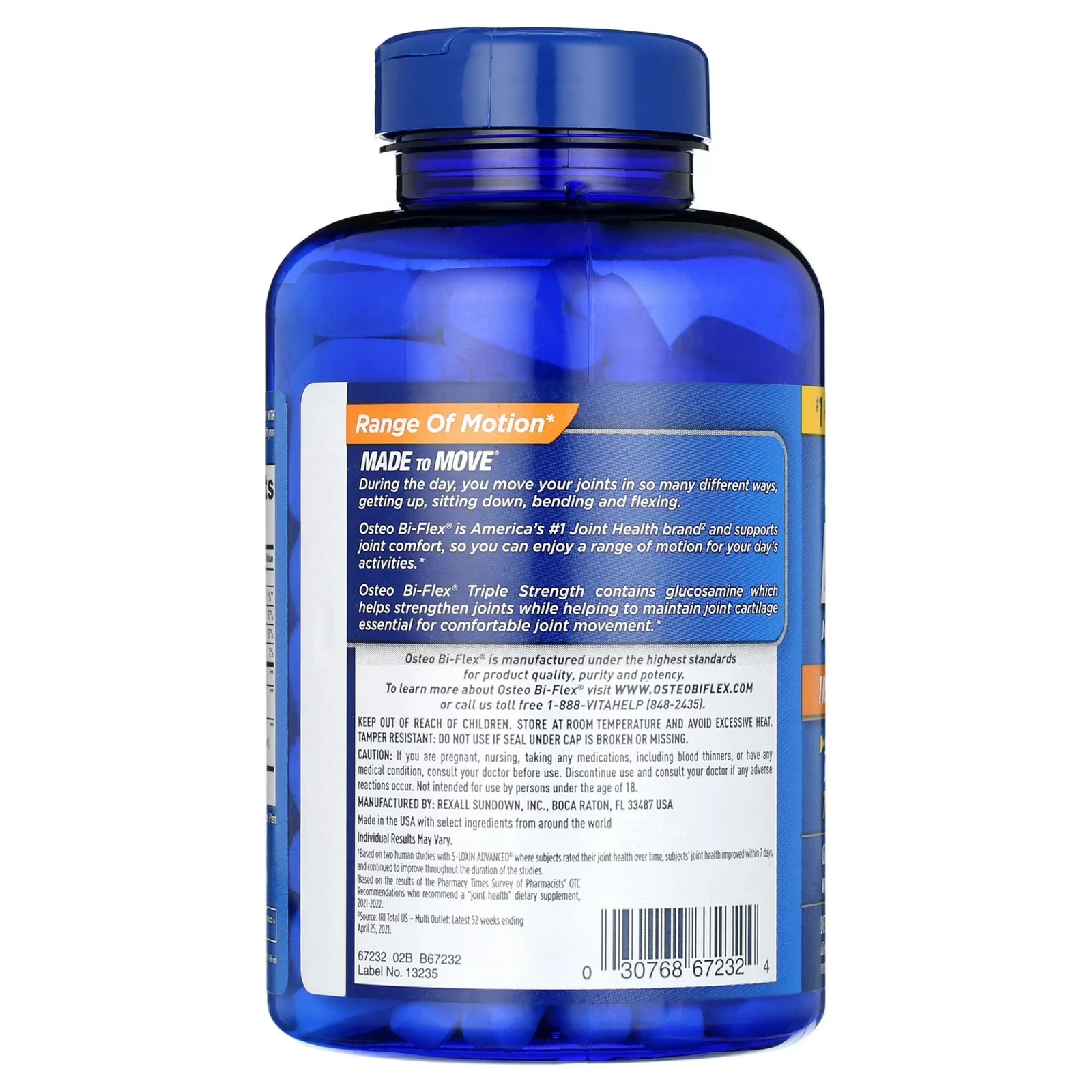 3 Pack Osteo Bi-Flex Triple Strength Dietary Supplement 200 Ct Free Shipping