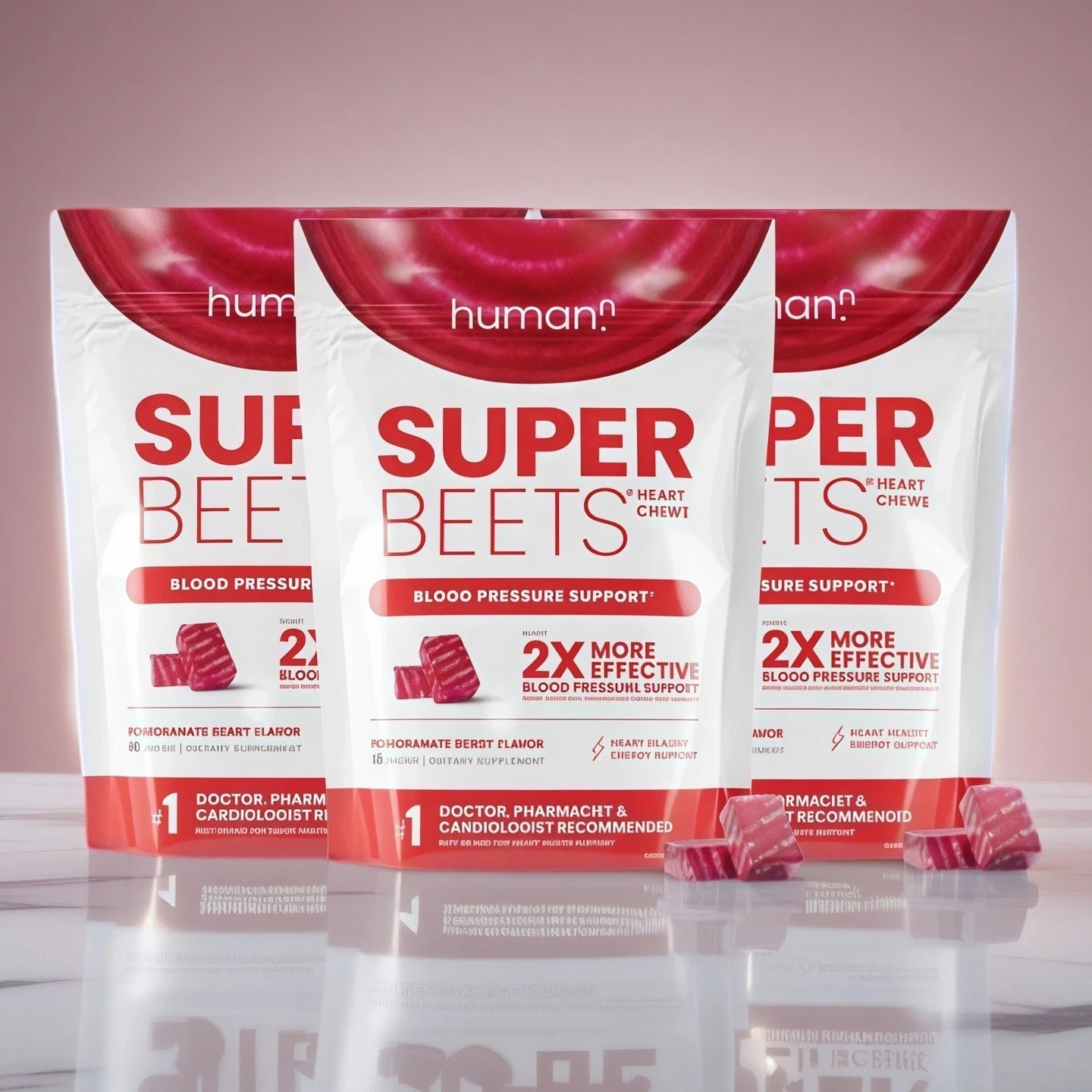 Humann SuperBeets number-3X Chews Heart Oxide Blood & Nitric Pressure Support, 6