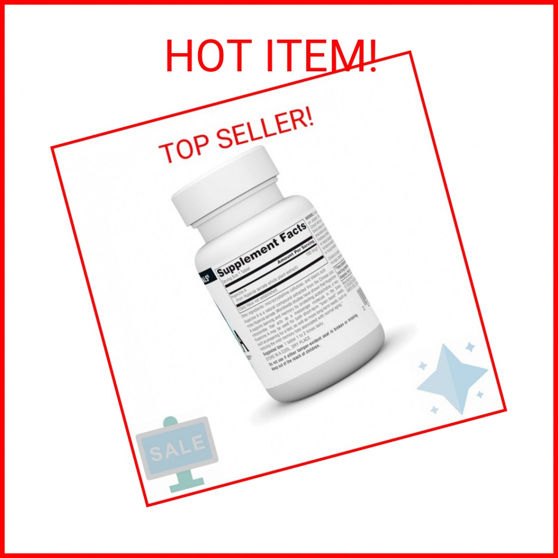 Source Naturals Huperzine A for Learning & Memory* – 100 mcg, 60 Tablets