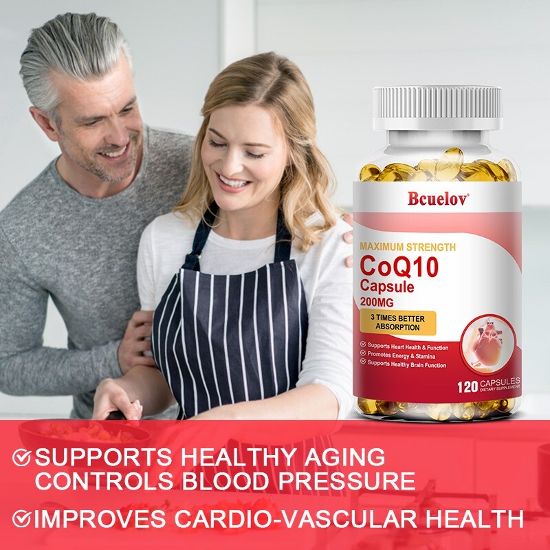 CoQ10 200mg 30/60/120 capsules Q10 C0q 10 Coenzyme Cardiovascular Heart Health