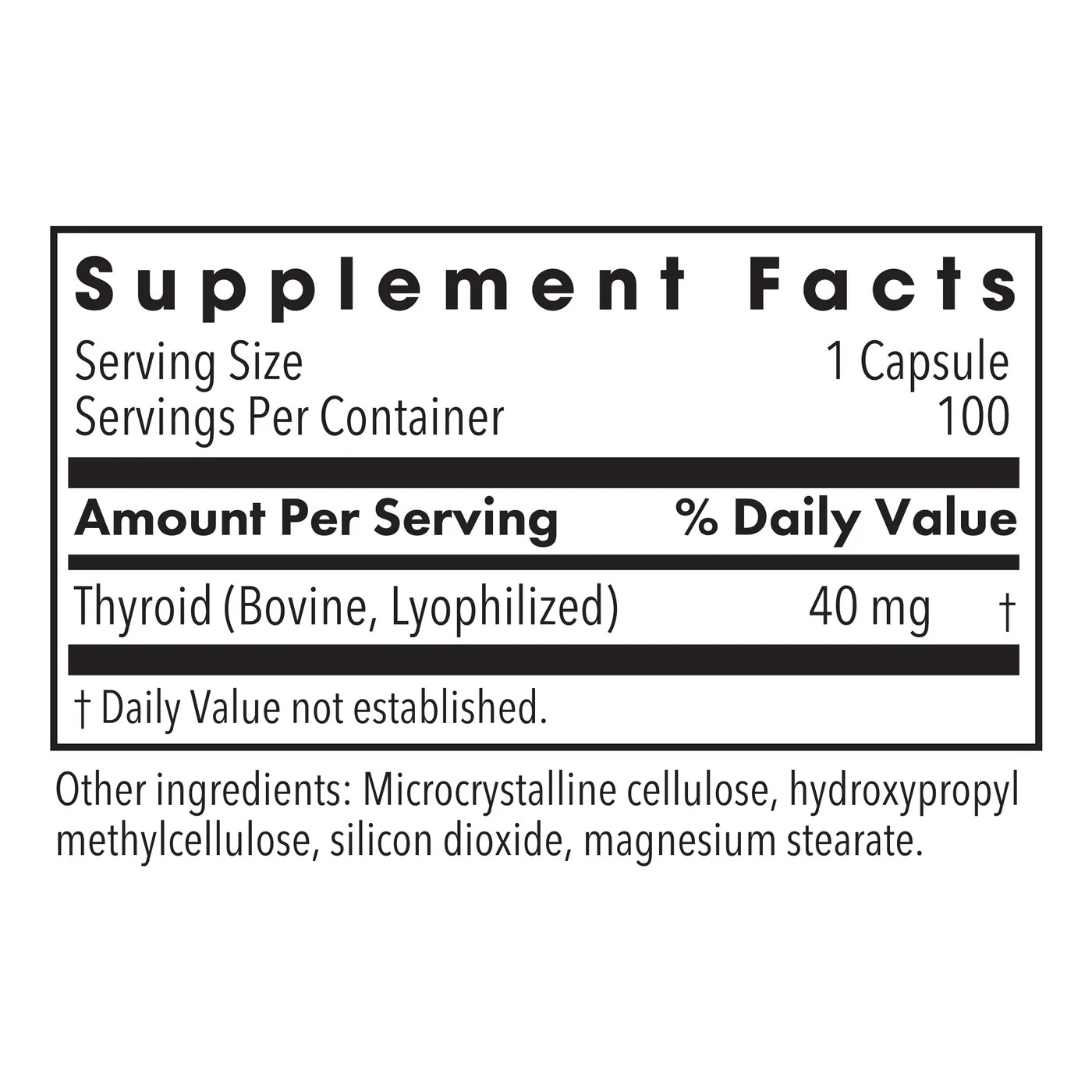 Allergy Research Grp Thyroid Natural Glandular 100 caps EXP 01/2029 FREE SHIP