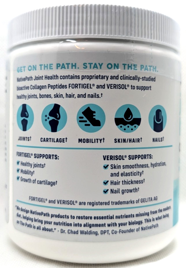 NativePath Joint Health Collagen Peptides 7.9oz 30 Servings Exp 12/2028 SEALED