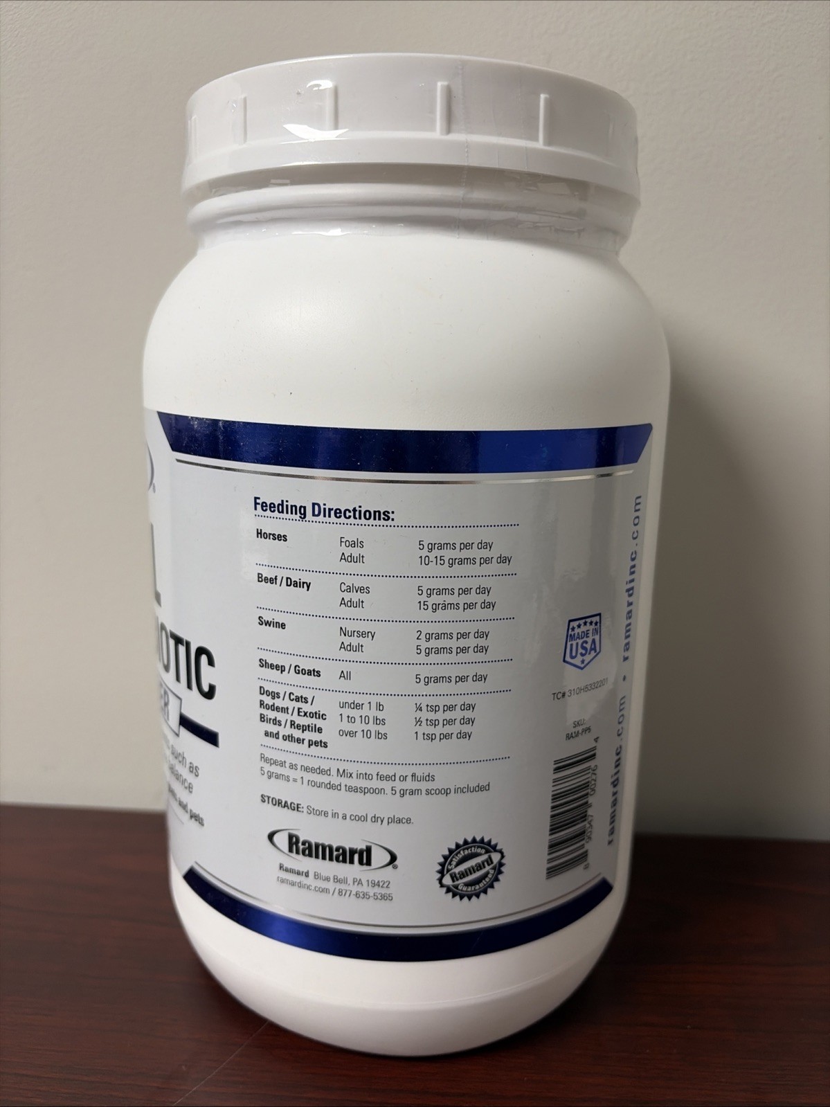 Ramard Total Prebiotic & Probiotic Equine Formula – Natural Digestive Supplem…