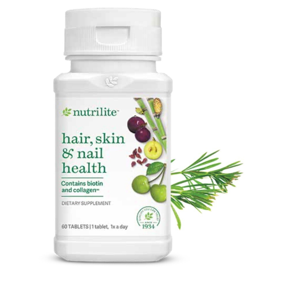 60 Tablets Amway Nutrilite Hair, Skin & Nail Health + Tracking