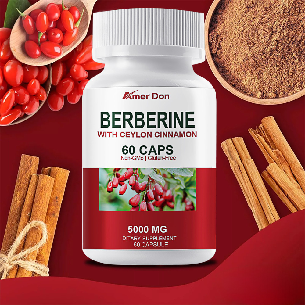 Berberine HCl 1200mg – 2 Bottles High Potency Berberine – Blood Sugar Support
