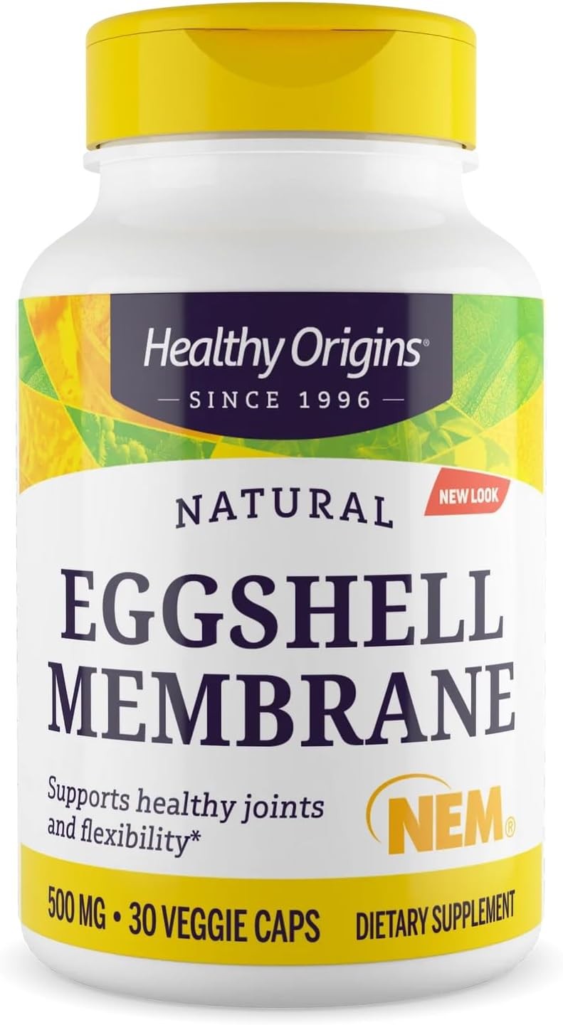 Healthy Origins Eggshell Membrane 500 mg (NEM, Non-GMO, 30 Count (Pack of 1)