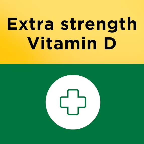 Nature Made Extra Strength Vitamin D3 5000 IU (125 mcg) Softgels ,100 counts