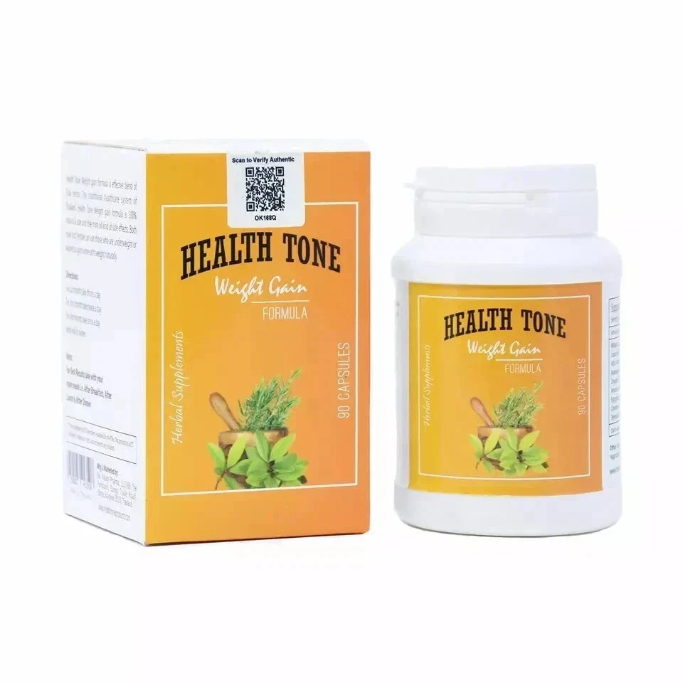 Health tone Herbal Weight Gain 90 Capsules LONG EXPIRY,Free Shipping | Pack of 1