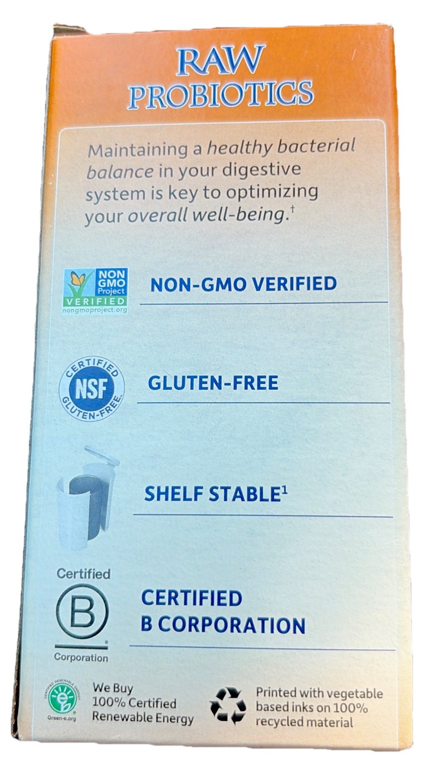 Garden of Life RAW Probiotics Ultimate Care Shelf Stable 30 Caps FREE SHIPPING