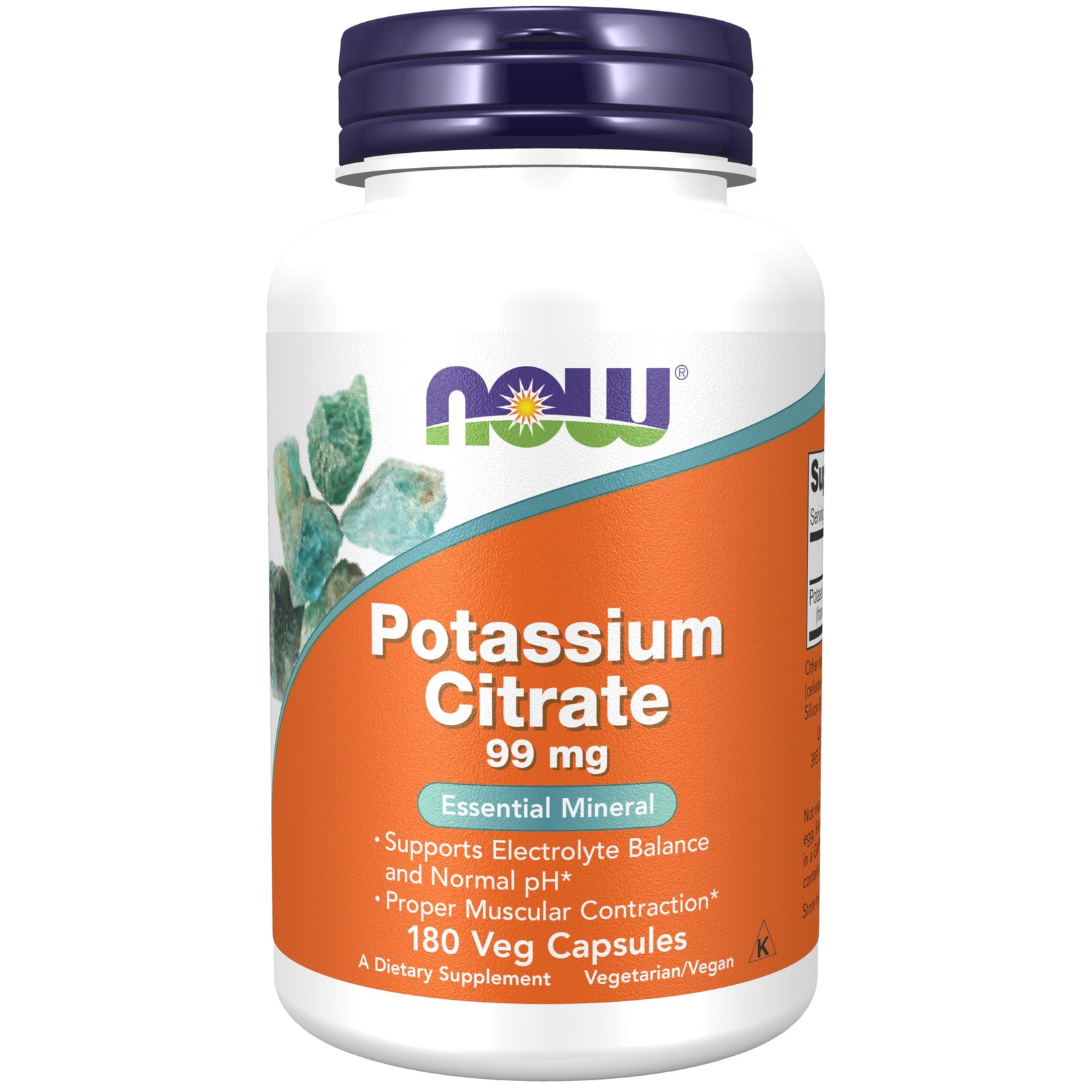 Supplements Potassium Citrate 99 mg Supports Electrolyte Balance Normal pH