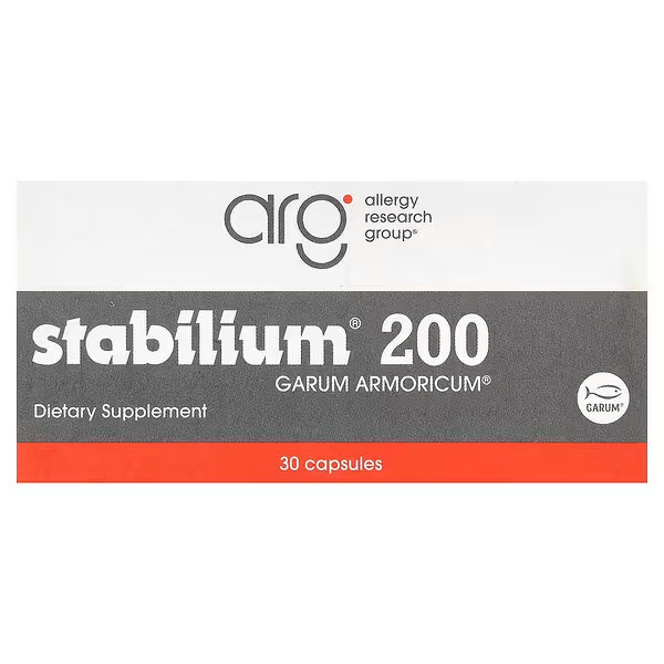 Stabilium 200 Garum Armoricum 30 Capsules Allergy Research Group