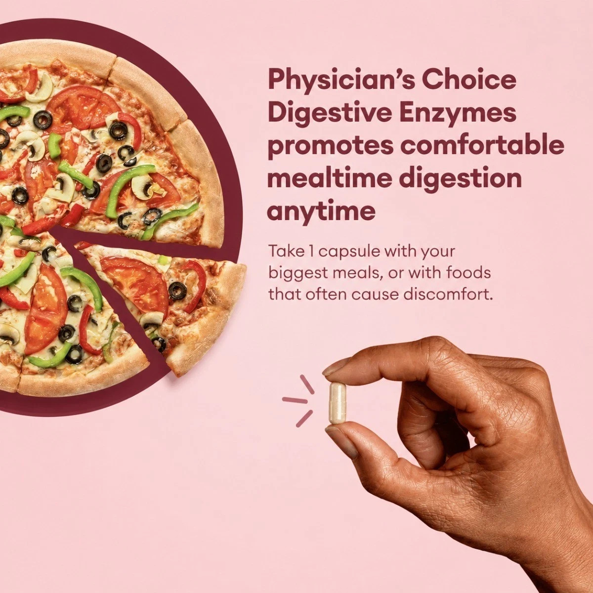 Physician’s Choice Digestive Enzymes Prebiotics Probiotics 60 Capsules