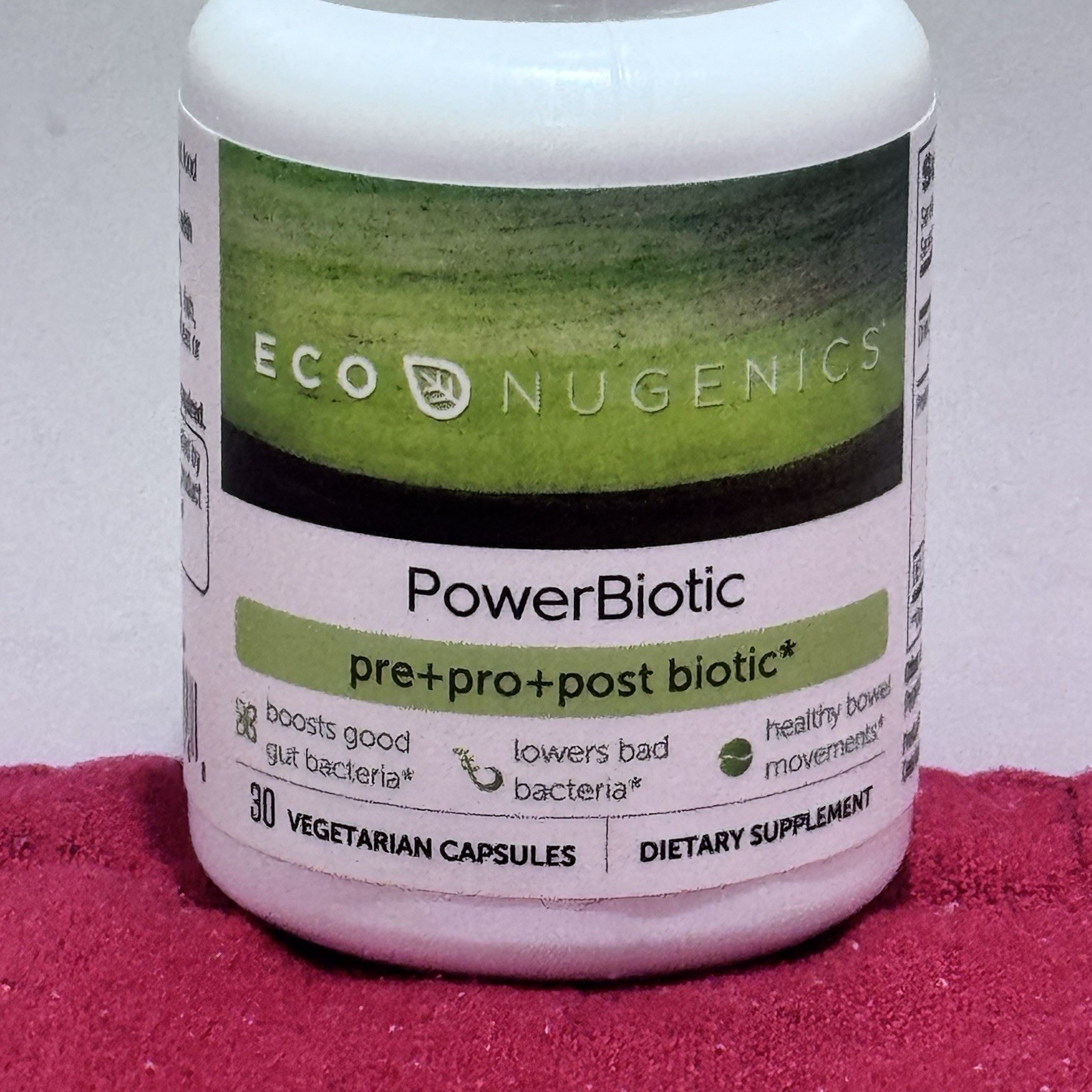 EcoNugenics PowerBiotic Prebiotic Probiotic Postbiotic 30 Capsules NEW Exp 4/27