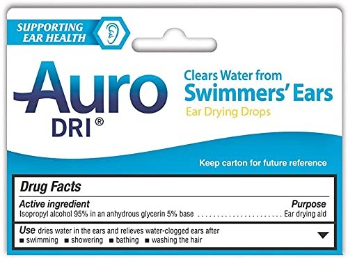 Auro-Dri Ear Water-Drying Aid, Helps Swimmers’ Ear, 1 Fl 1 Oz (Pack of 6)