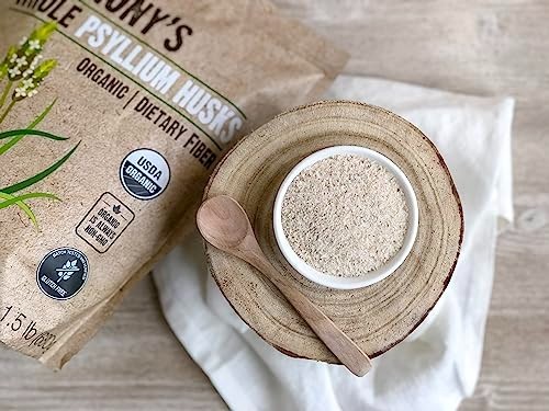 Organic Psyllium Husk Powder 24 oz Gluten Free Non GMO Keto Fiber Digestive