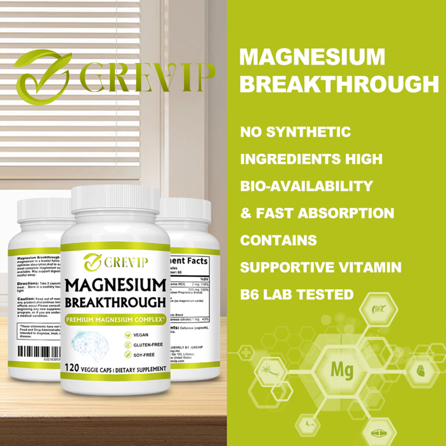 Magnesium Breakthrough 503mg – Cognitive Function, Sleep Aid – Magnesium Chelate