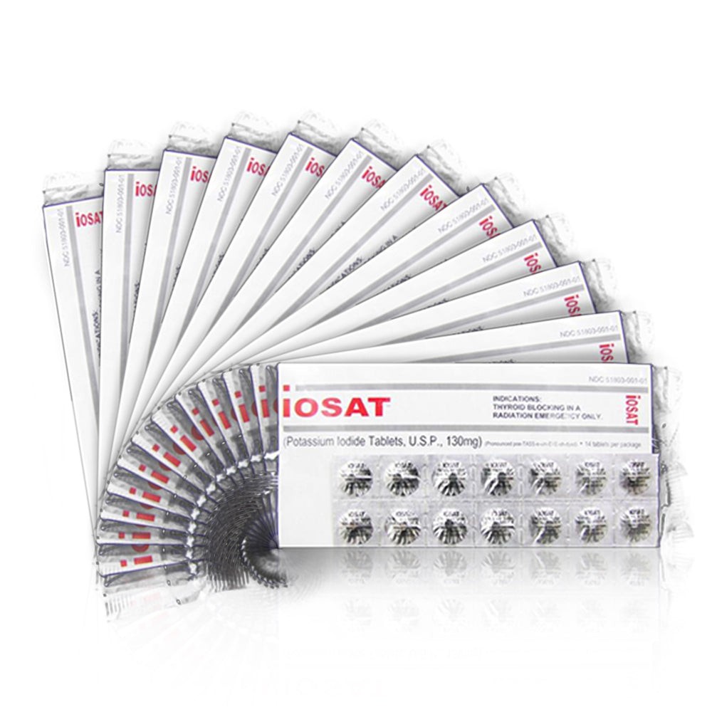iOSAT Potassium Iodide Tablets 130 mg Pack (14 Tablets) Fresh Stock! ✅Exp. 2034✅