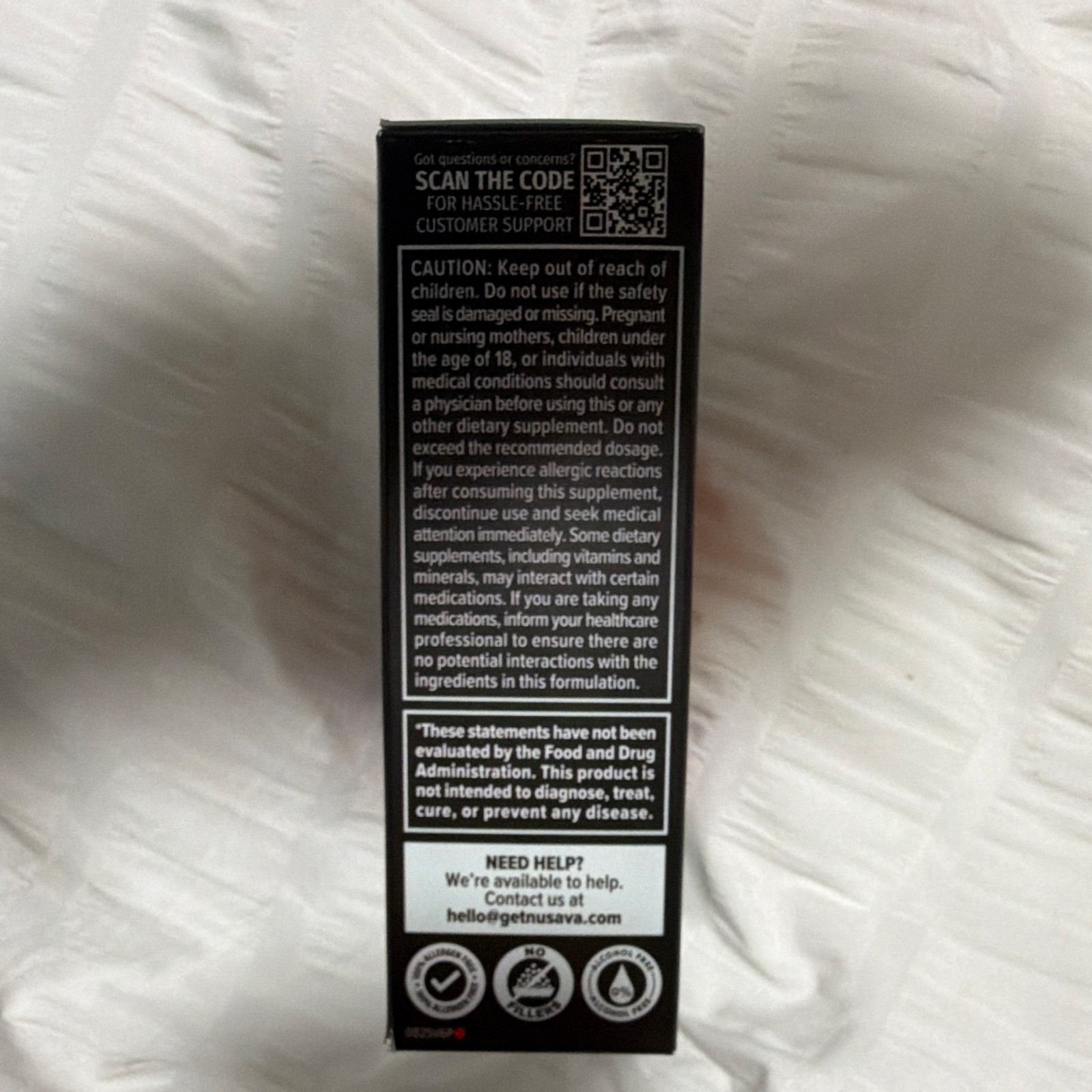 Nusava Vitamin B Complex Liquid Drops Vegan Fruit Punch 2 x 60 mL