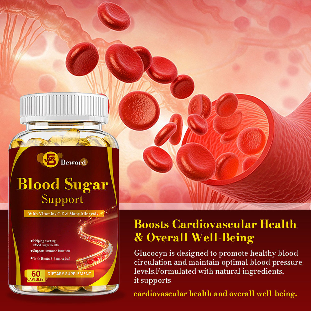 Blood Balance Capsules – Blood Sugar Support & Blood Pressure Supplement 60Pills