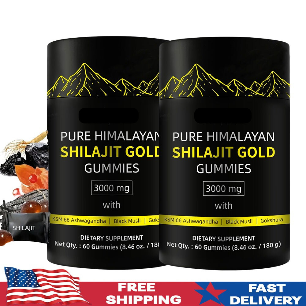 Himalayan Shilajit GOLD Gummies, Organic, Extremely Potent 3000 mg, Fulvic Acid