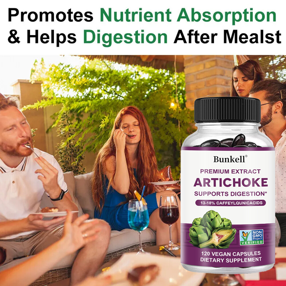 Artichoke Extract 600mg | 30/60/120caps|Non-Gmo & Gluten Free Supports Digestion