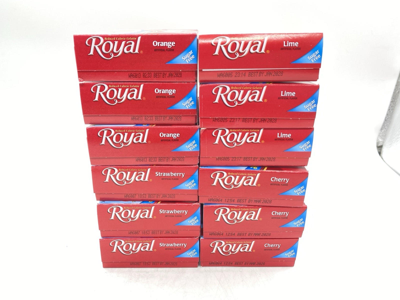 Royal Gelatin Sugar Free Variety Pack of 12-3 Boxes Each Flavor