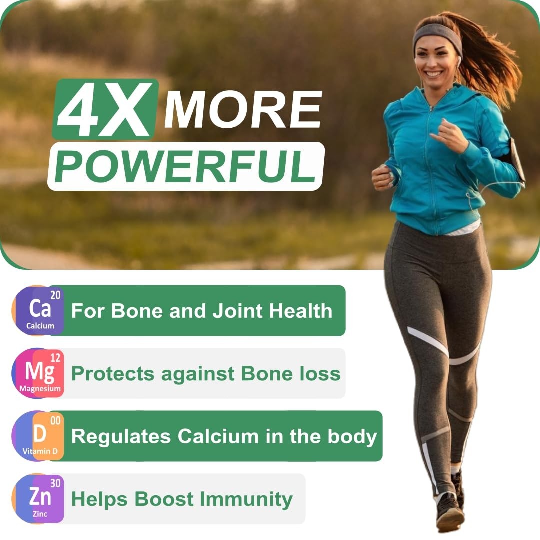 3 Pack End2.End Nutrition Calcium Zinc D 360 Tablets Veg