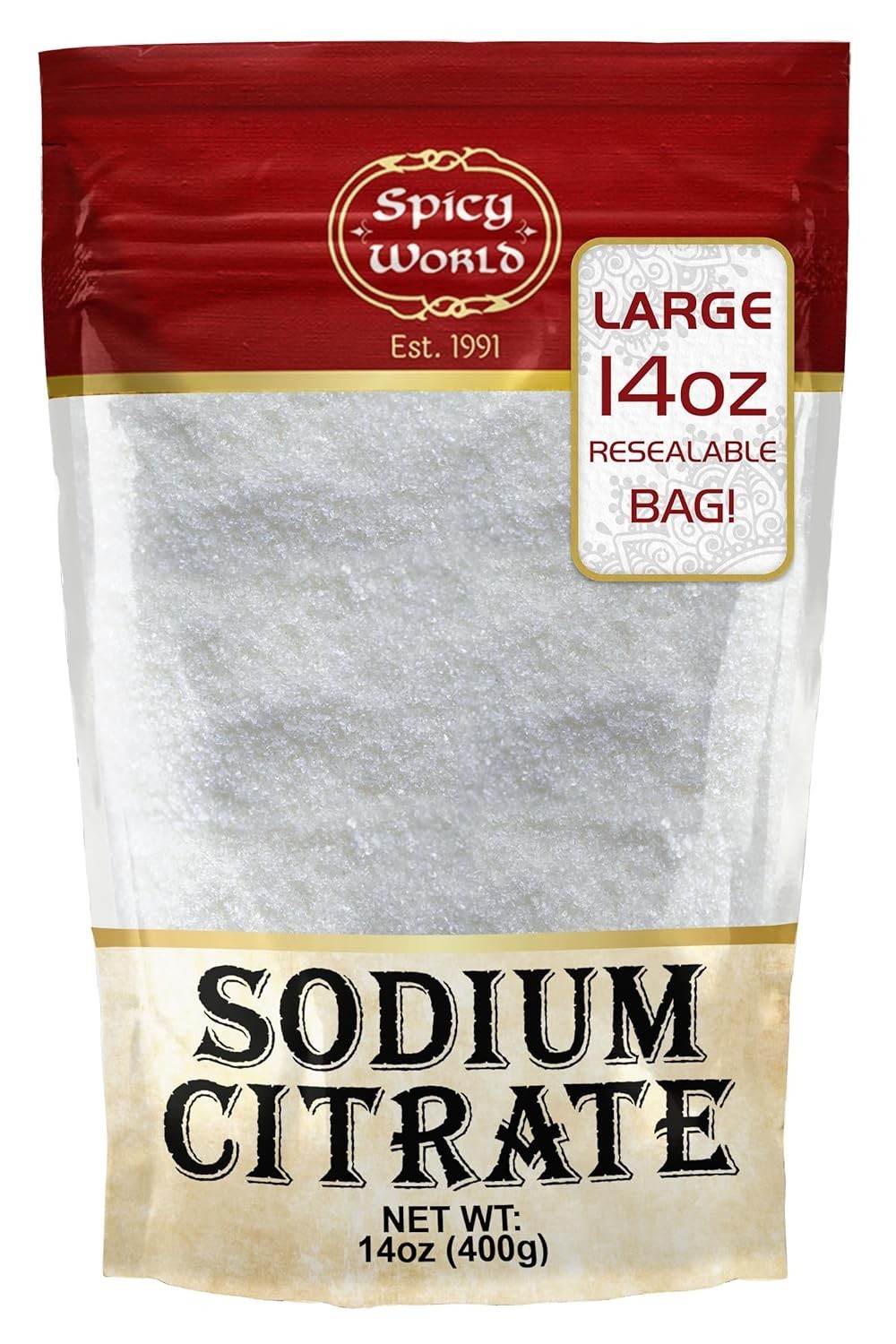 Sodium Citrate Powder 14 Oz Food Grade Non GMO Cheese Emulsifier