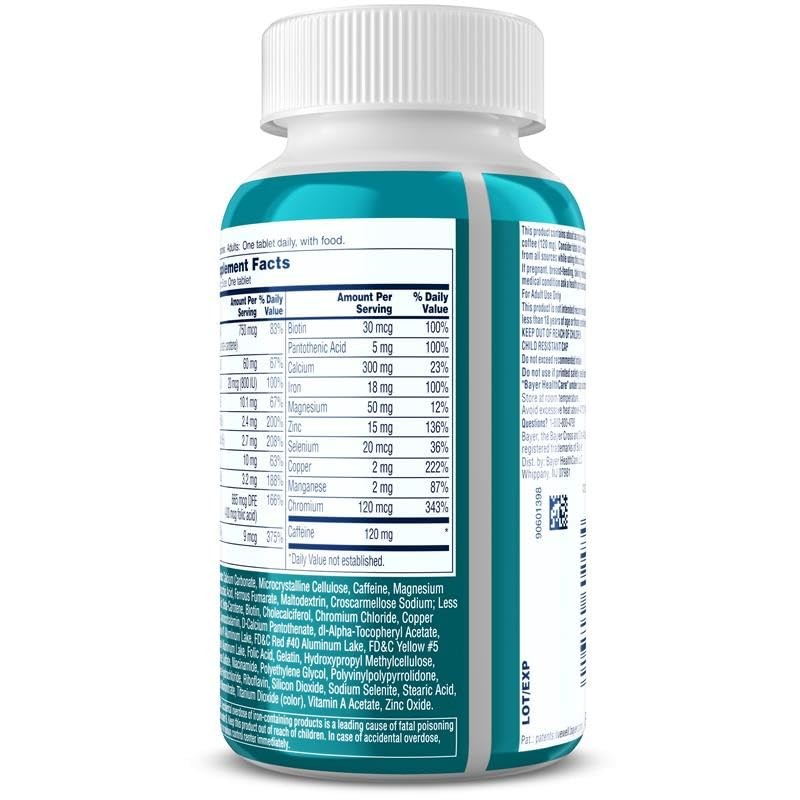 One A Day Women’s Active Metabolism Daily 120 Count (Pack of 1), Blue
