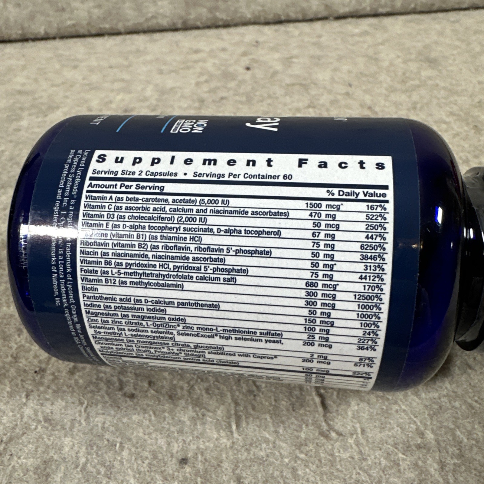 Life Extension Two-Per-Day Capsules High-Potency Multivitamin, 120 capsules