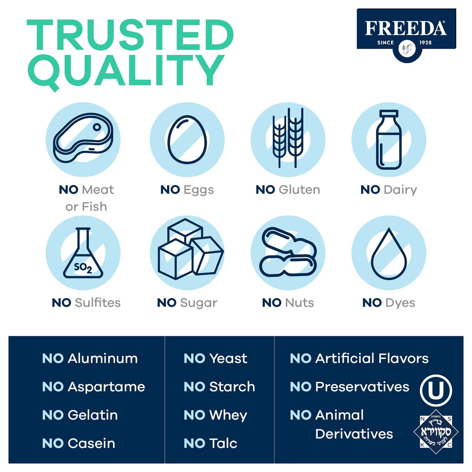 Freeda Senior Multivitamin – Kosher Vitamins for Men & 250 Count (Pack of 1)