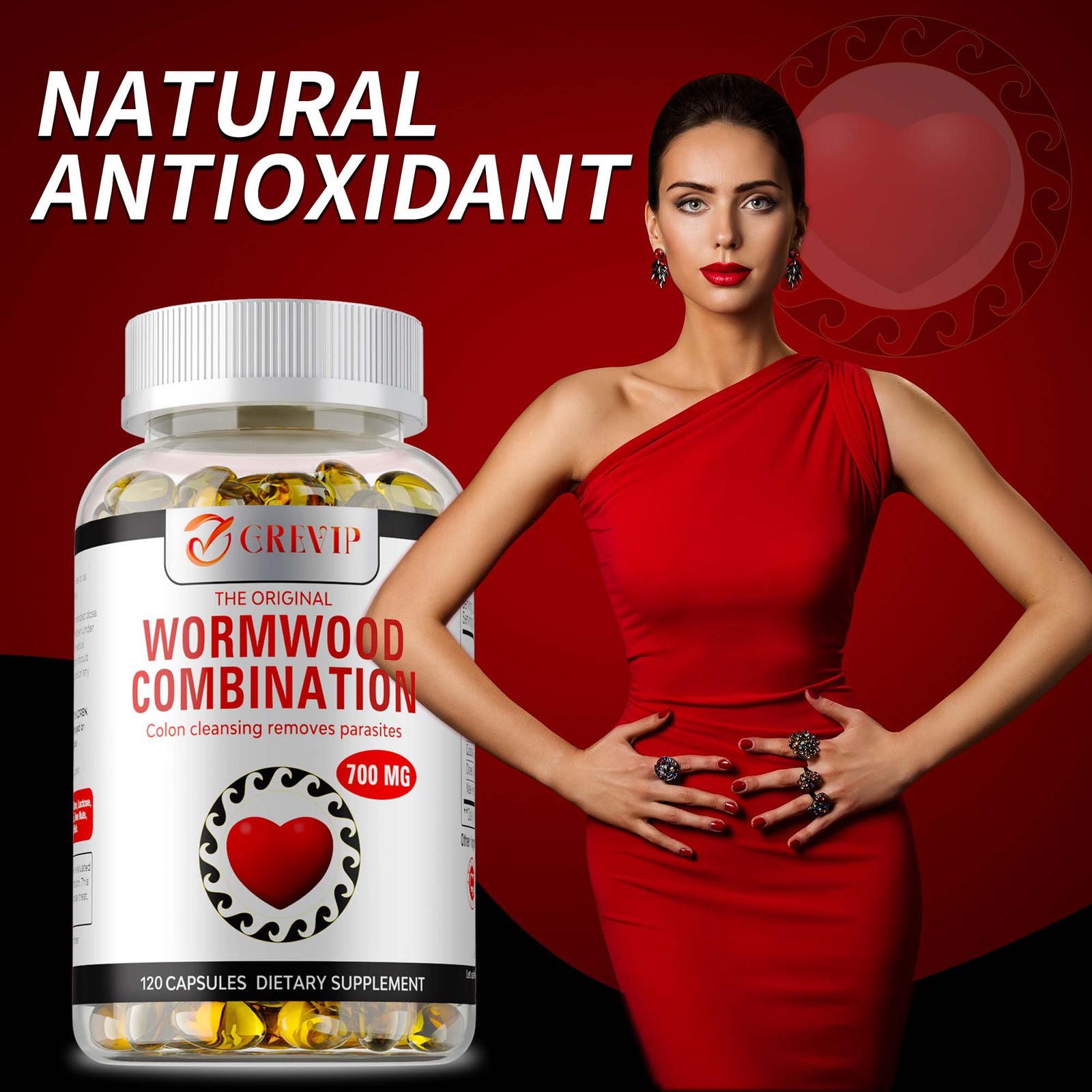 Wormwood Combination – Black Walnut, Cloves, Quassia – Intestine Cleanse & Detox