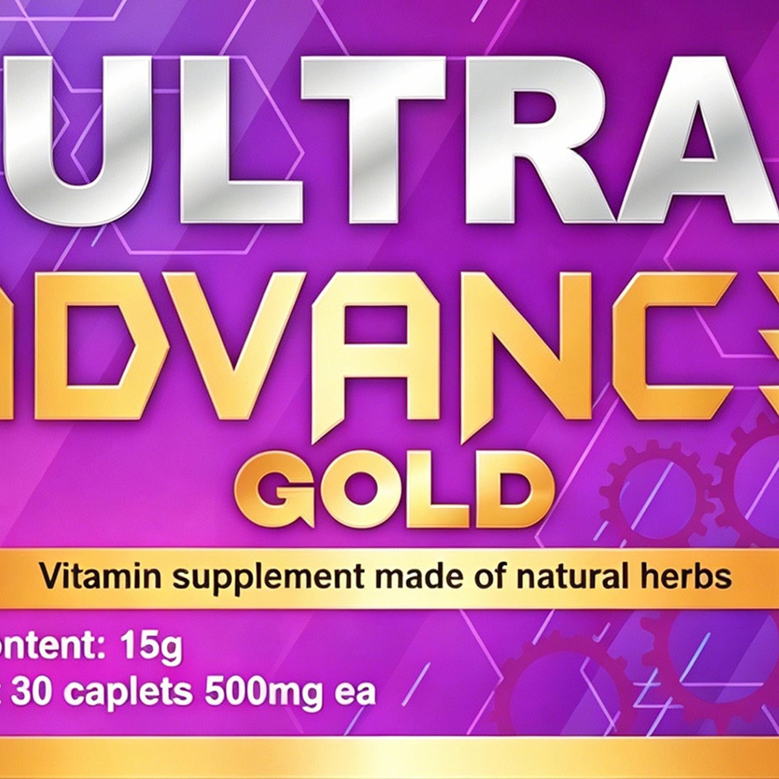 2 Pack Ultra Advance Vitamin & Mineral Supplement 30 Capsules 500 Mg