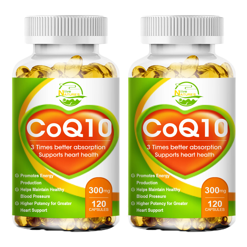 CoQ 10 Coenzyme Q10 300mg Cardiovascular Support For Heart Health 120*1/2/4 Caps