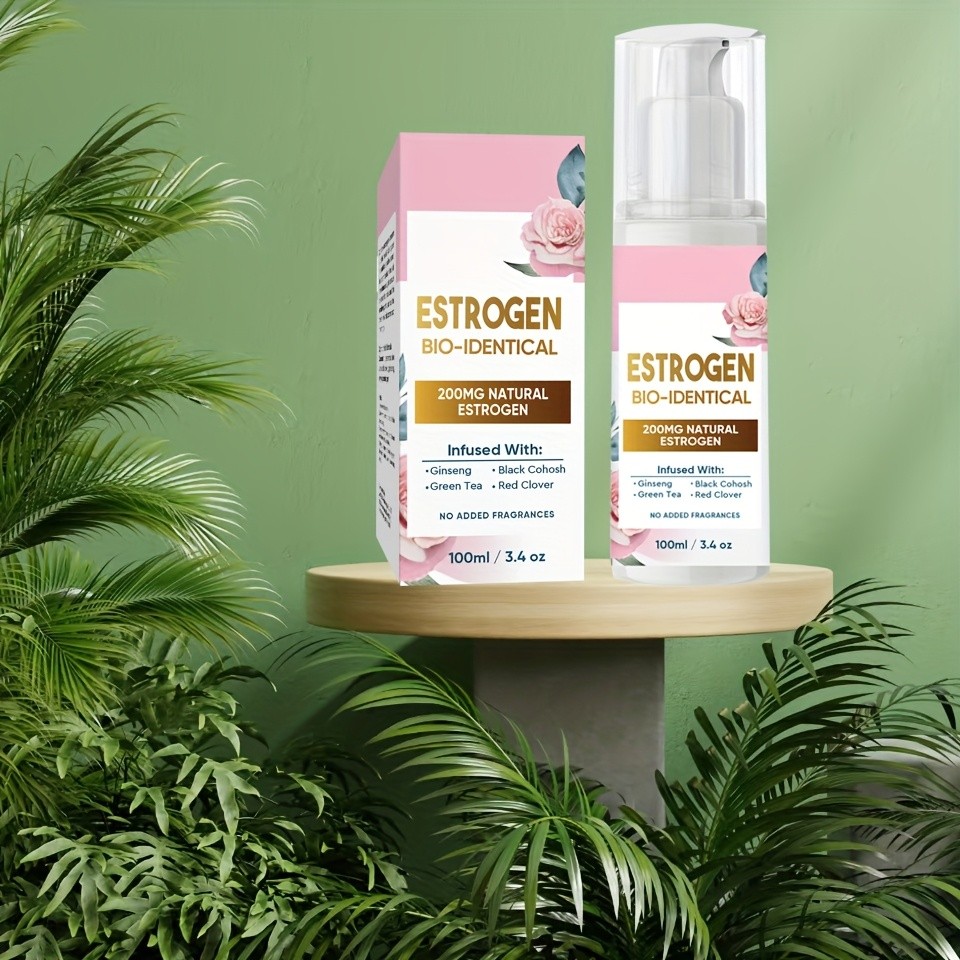 Estrogen Cream for Women, Ginseng & Green Tea, Supports Menopause & Balance