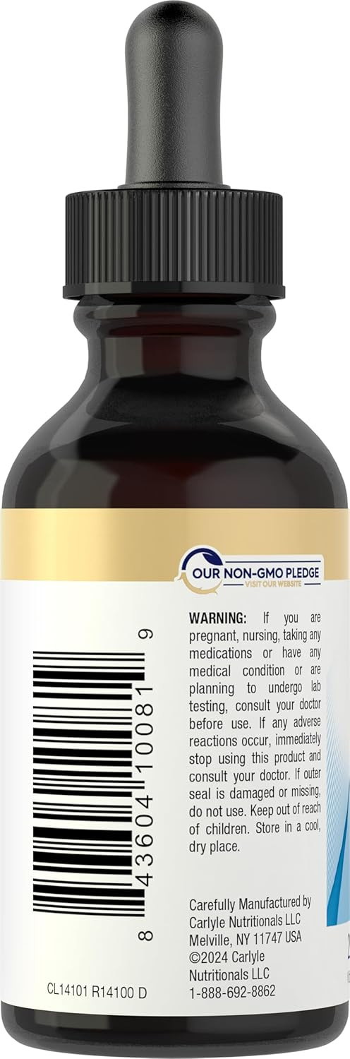 Liquid Biotin 10000mcg | Extra Strength Gel Drops | 2 oz | by Carlyle