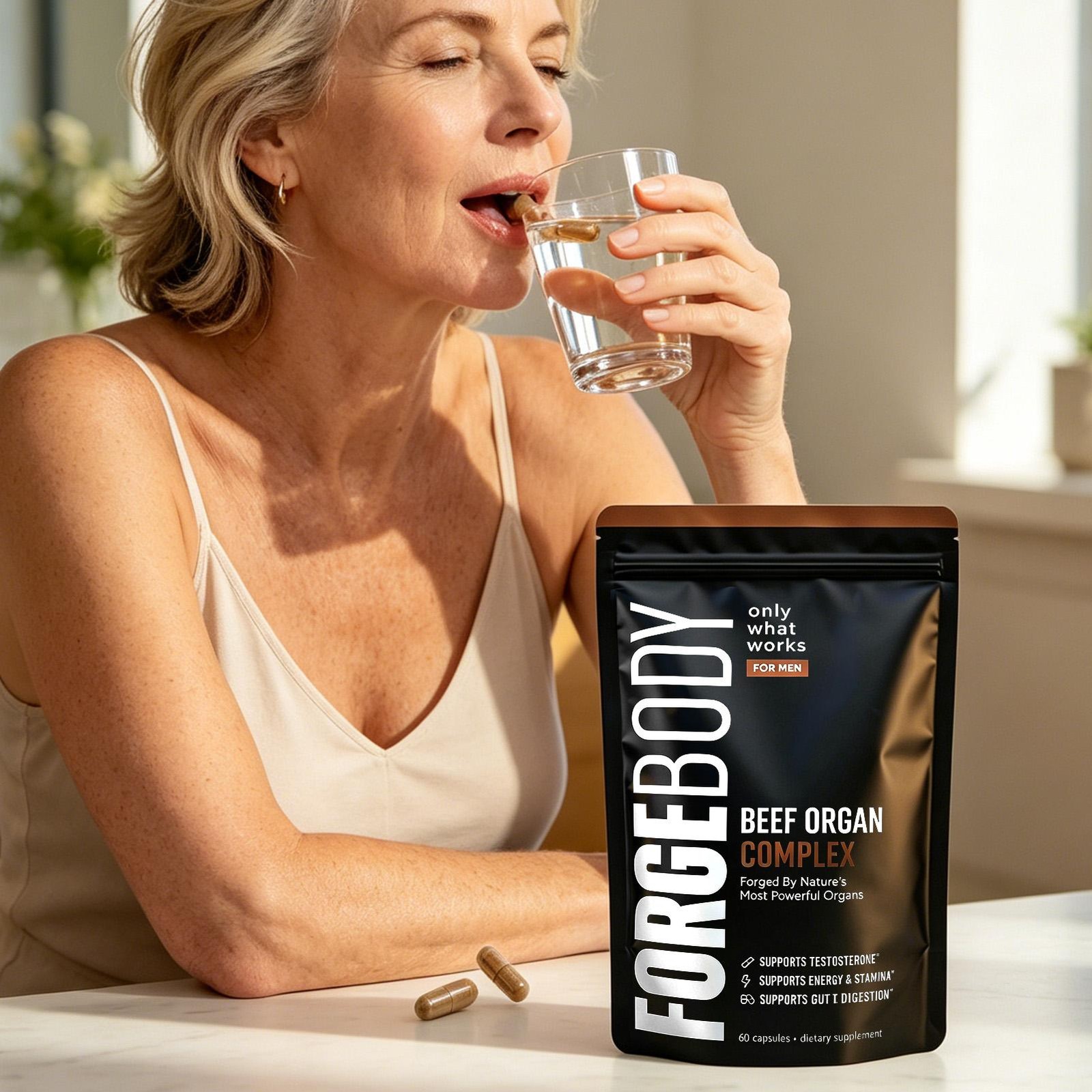 FORGEBODY® Beef Organ Complex 60 Capsules – Grass Fed Beef Organ Supplement