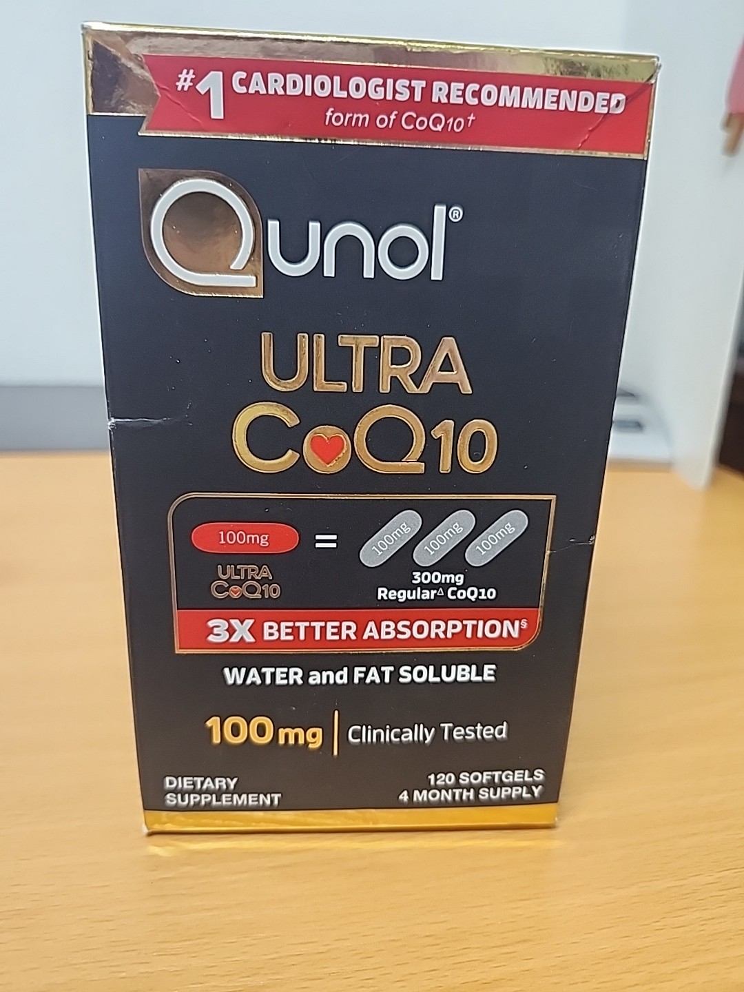 Qunol Ultra CoQ10 Better Absorption Supplement Tablet – 120 Count