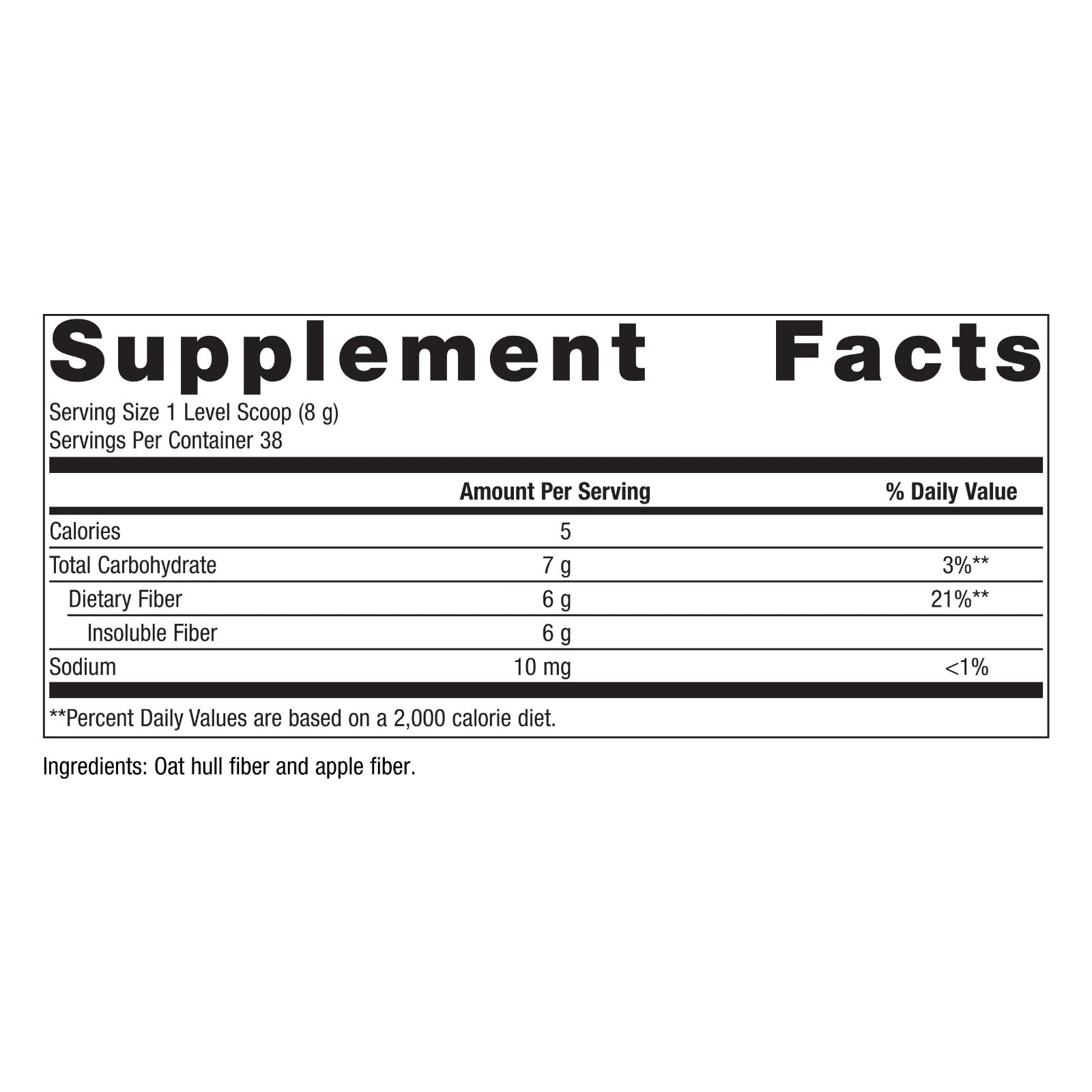 Dietary Fiber Blend Powder 10.72 oz | 6g Fiber for GI Regularity & Constipation