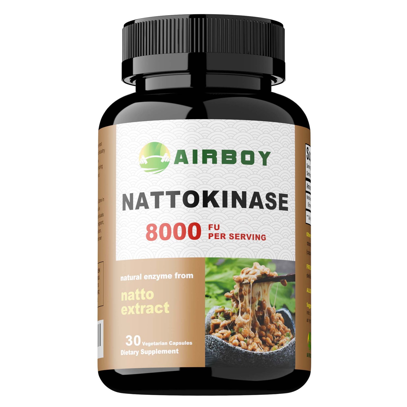 Nattokinase 8000FU – Blood Flow, Heart & Cardiovascular Health, High Quality