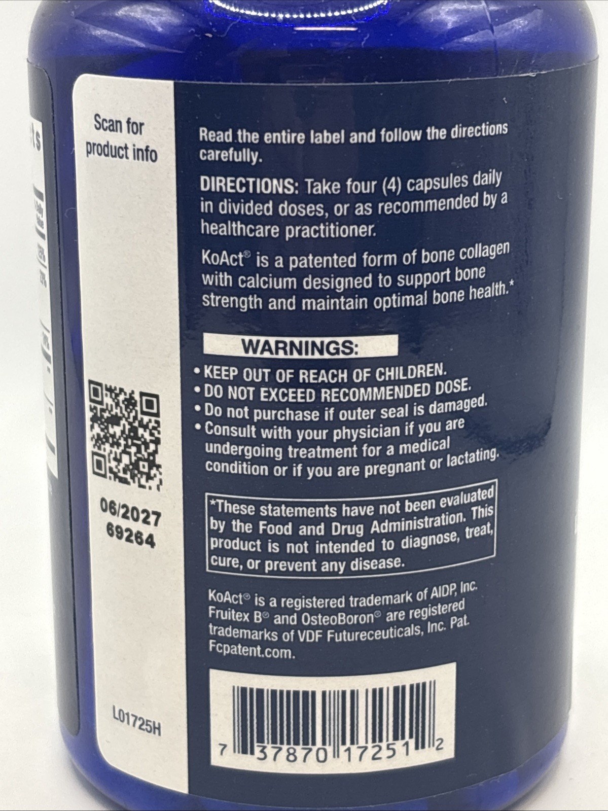 Life Extension Bone Strength Collagen Formula 120Caps Calcium Collagen Chelate