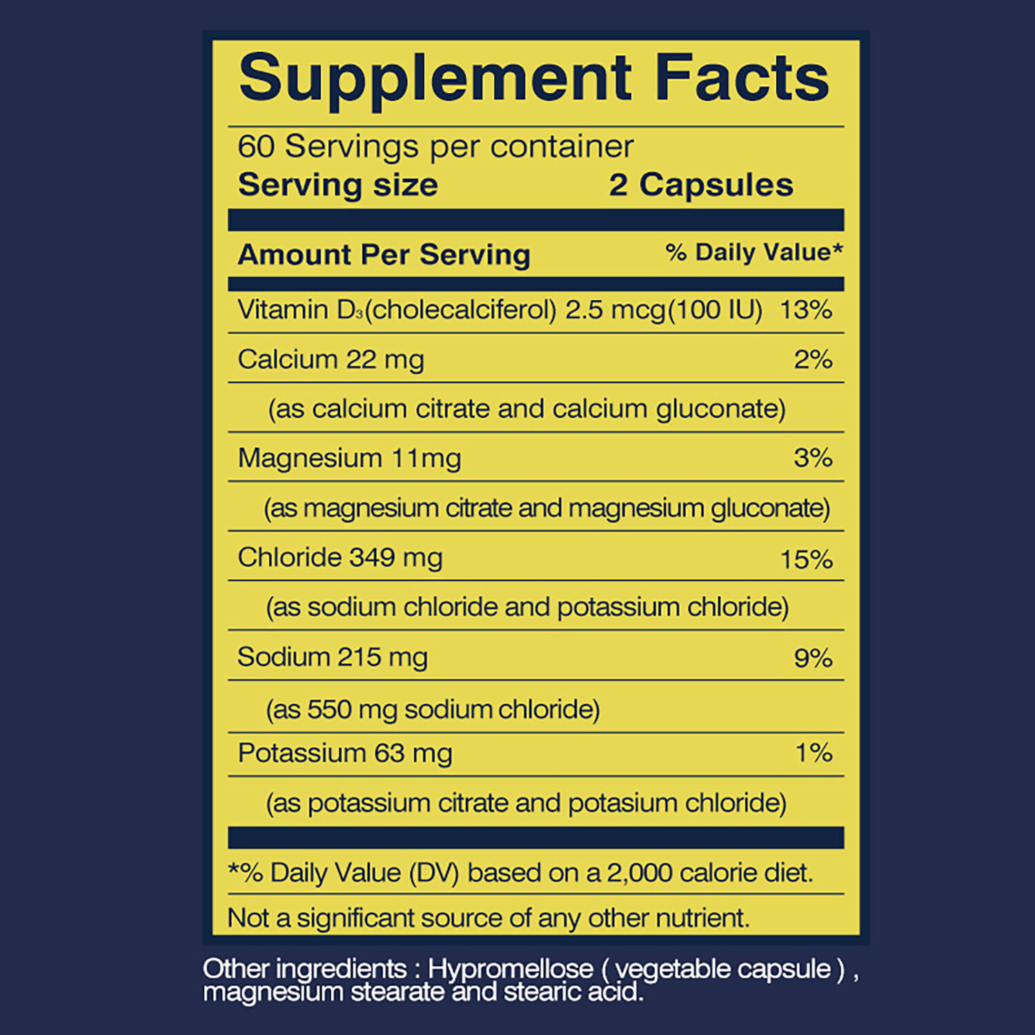 120pcs Electrolyte – Potassium, Magnesium – Muscle Health, Energy & Endurance