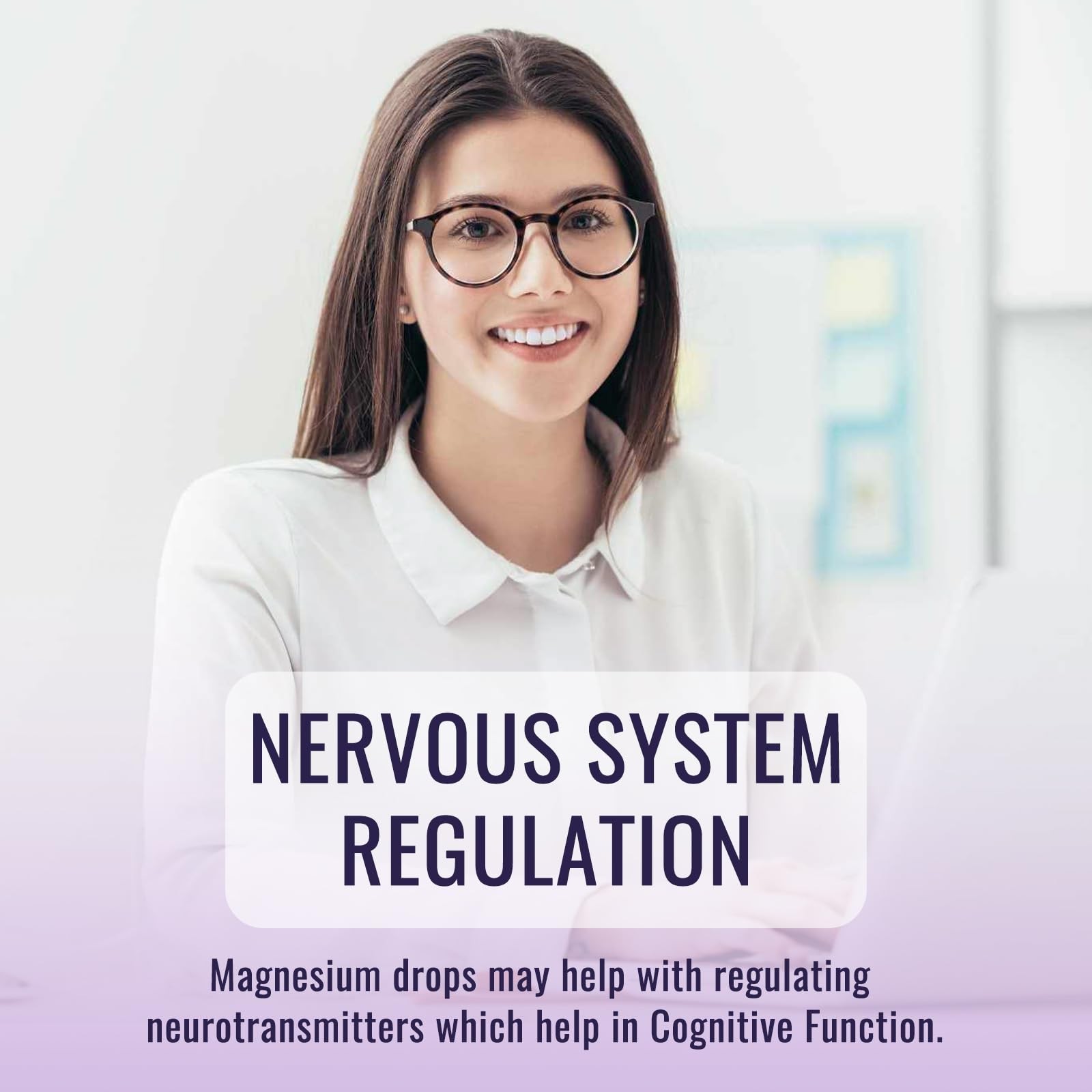 Magnesium Glycinate Liquid Drops 500mg, with Vitamin B6, 2 Fl Oz (Pack of 1)