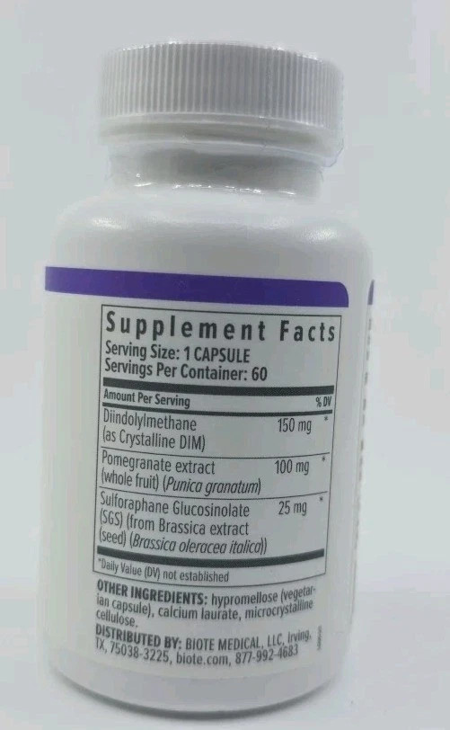 Biote Nutraceutical – DIM SGS+, Hormone + Detox – 60 Capsules
